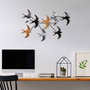 Wallity Flying Birds 2 Escultura de Pared de Metal Multicolor